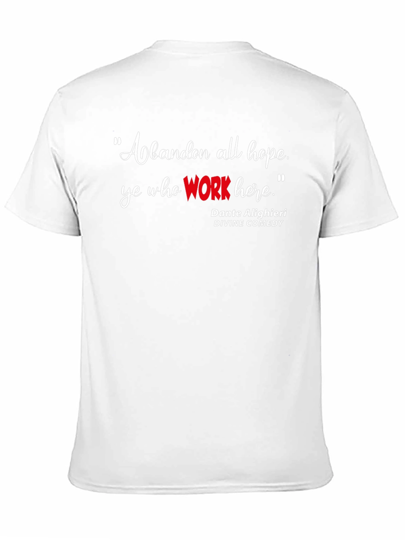 Dantes Divine Comedy Black Graphic T-Shirt - Work