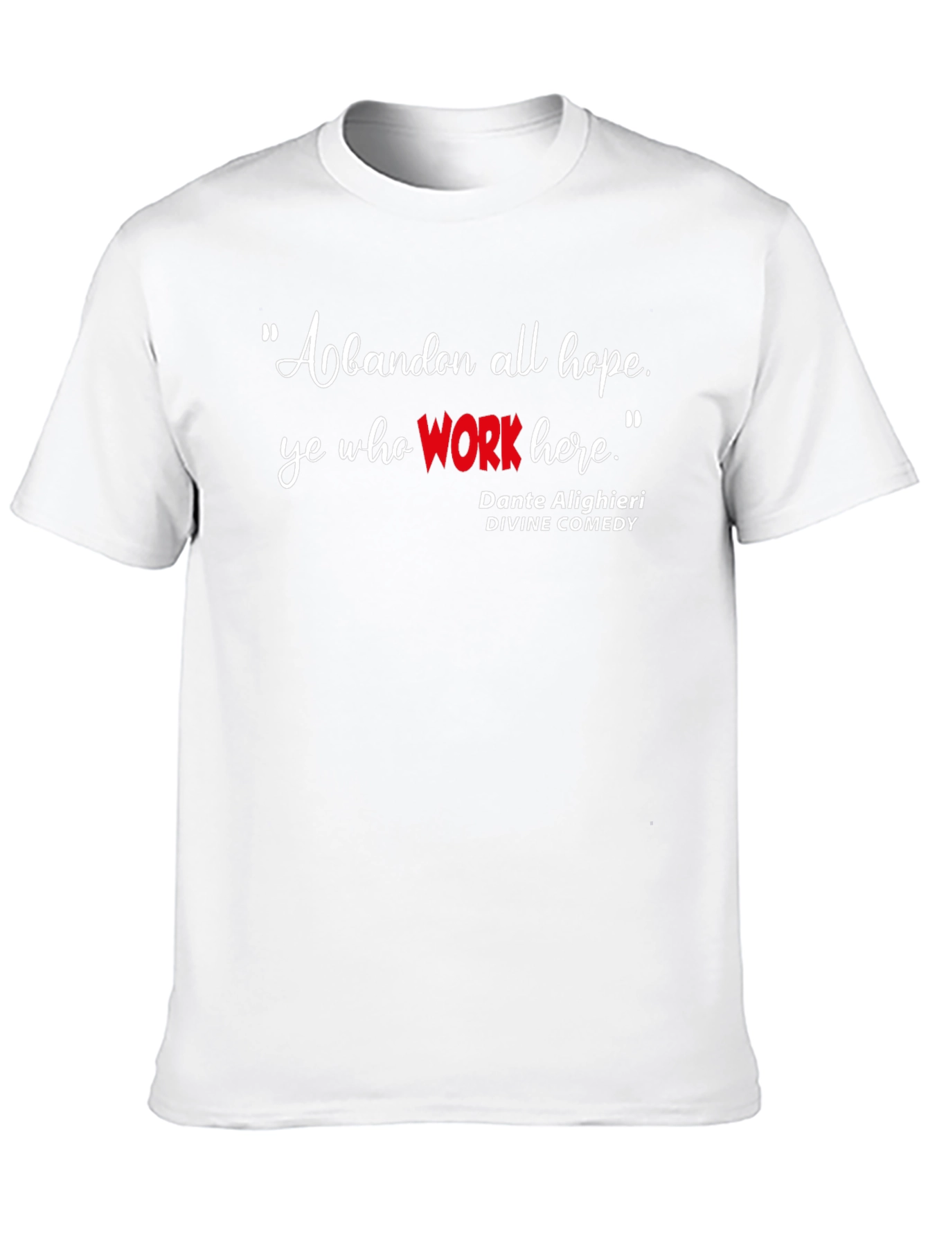 Dantes Divine Comedy Black Graphic T-Shirt - Work