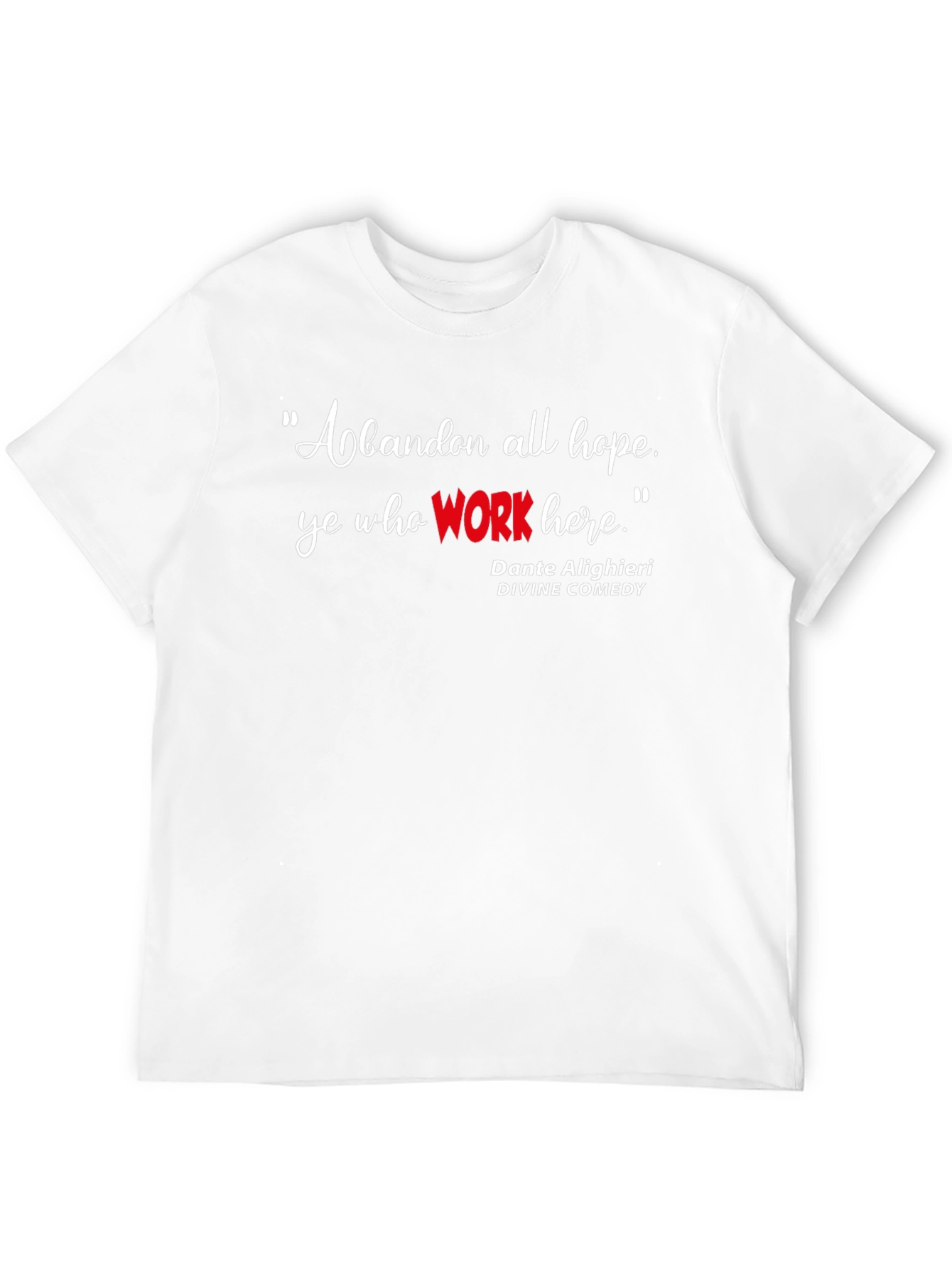 Dantes Divine Comedy Black Graphic T-Shirt - Work