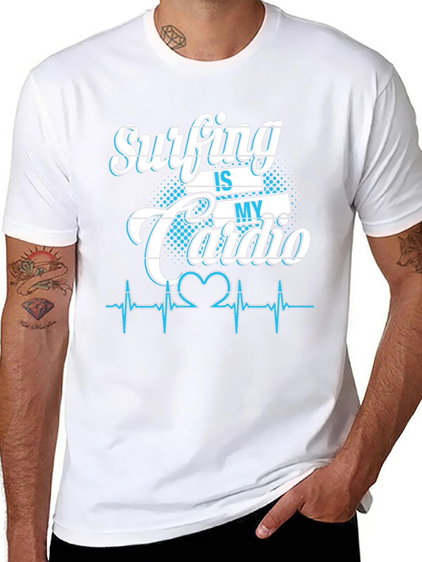 Surfing is My Cardio Graphic T-Shirt