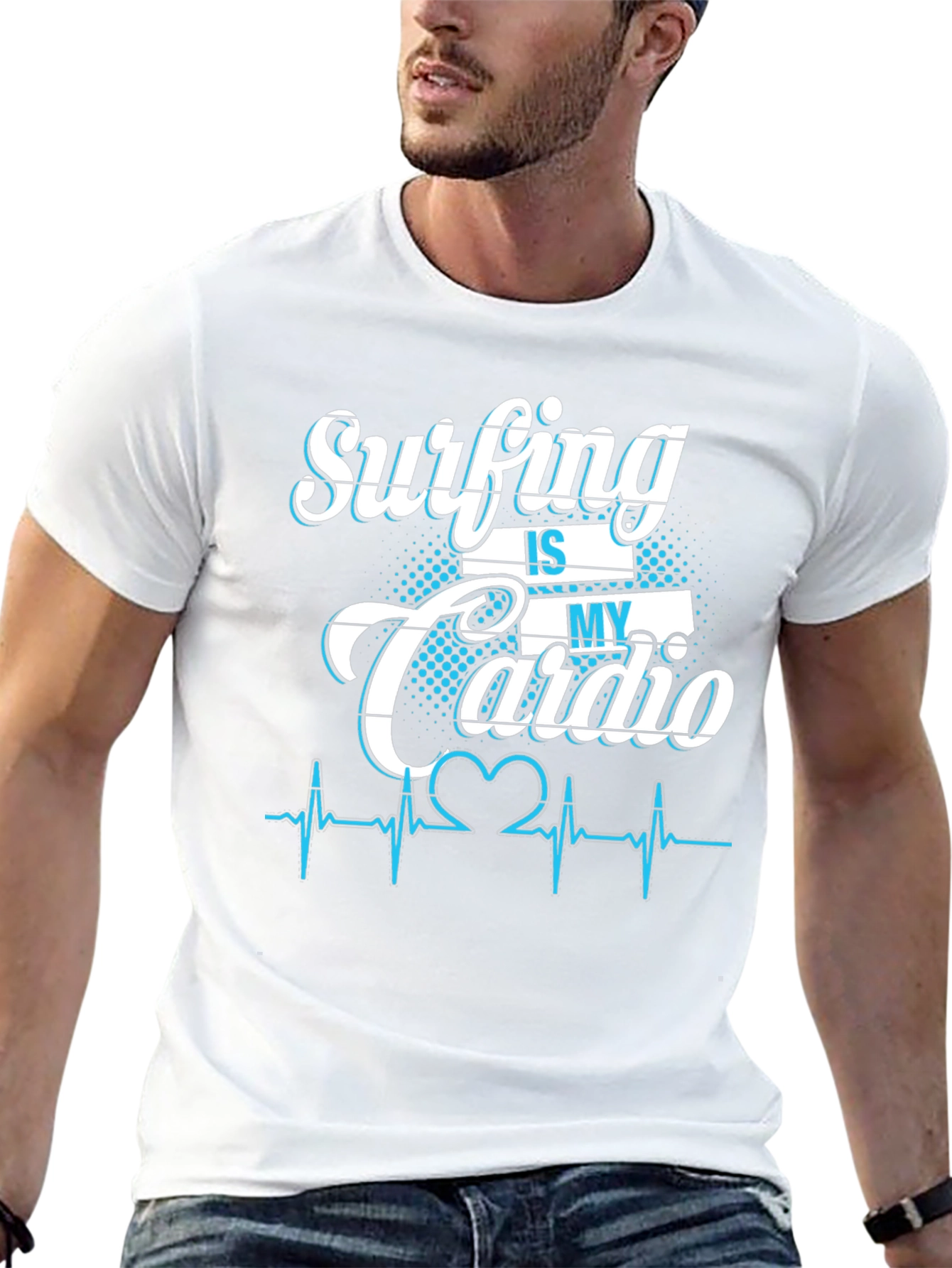 Surfing is My Cardio Graphic T-Shirt