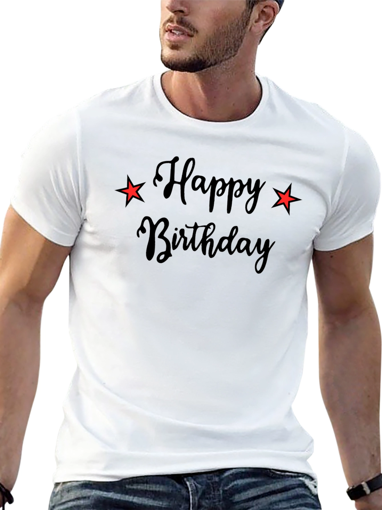 Happy Birthday T-Shirt: Starry Celebration Tee