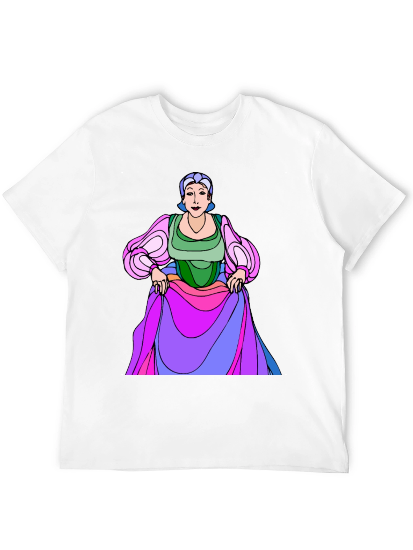 Cartoon Character Graphic Print T-Shirt