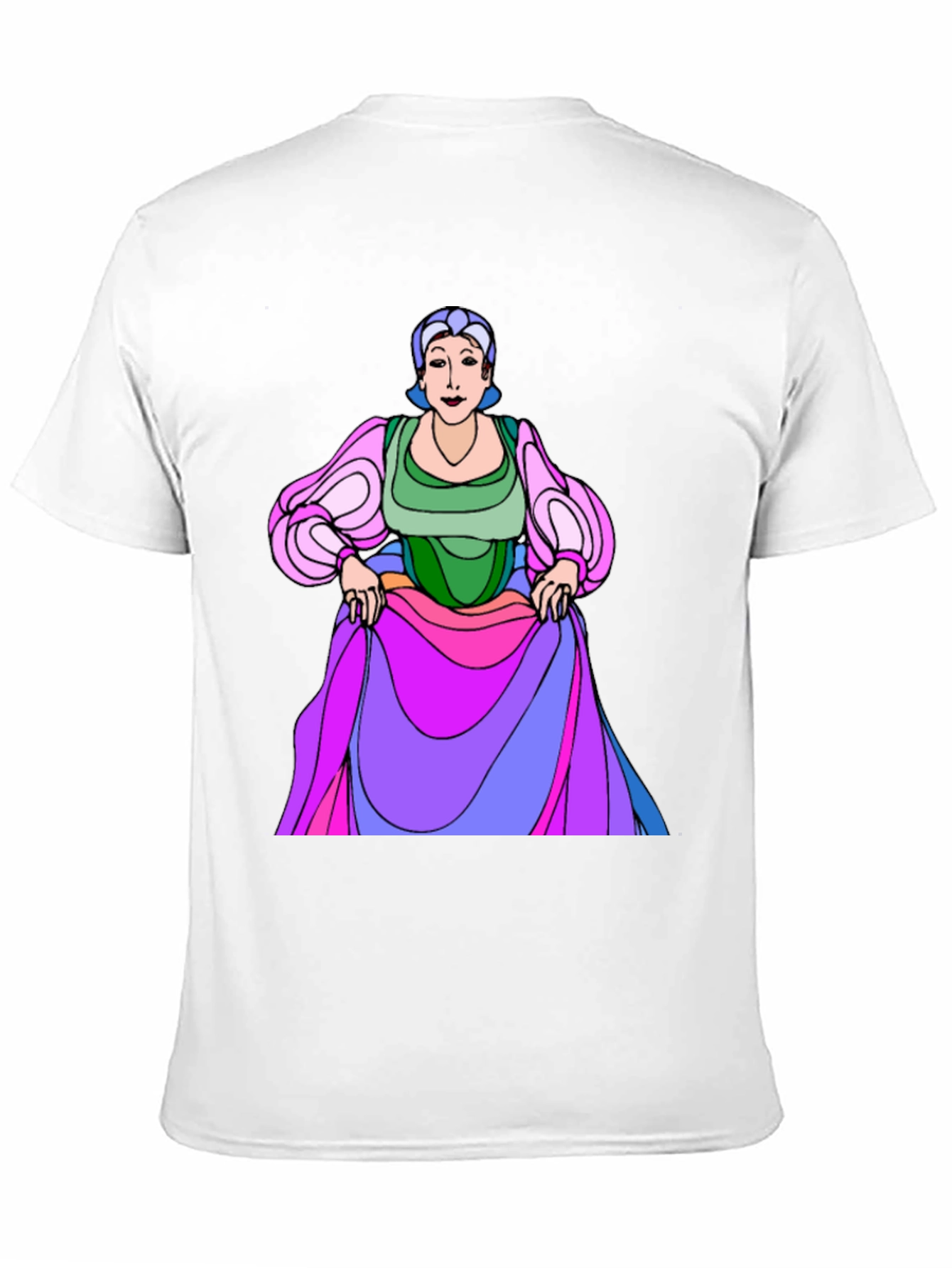 Cartoon Character Graphic Print T-Shirt