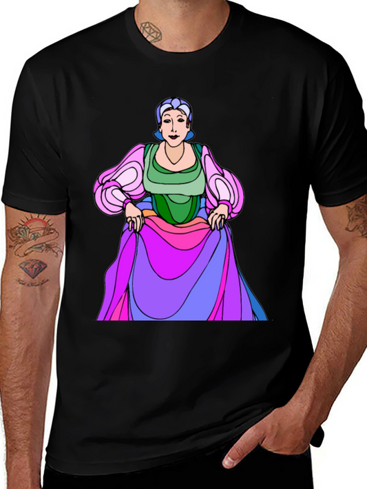 Cartoon Character Graphic Print T-Shirt
