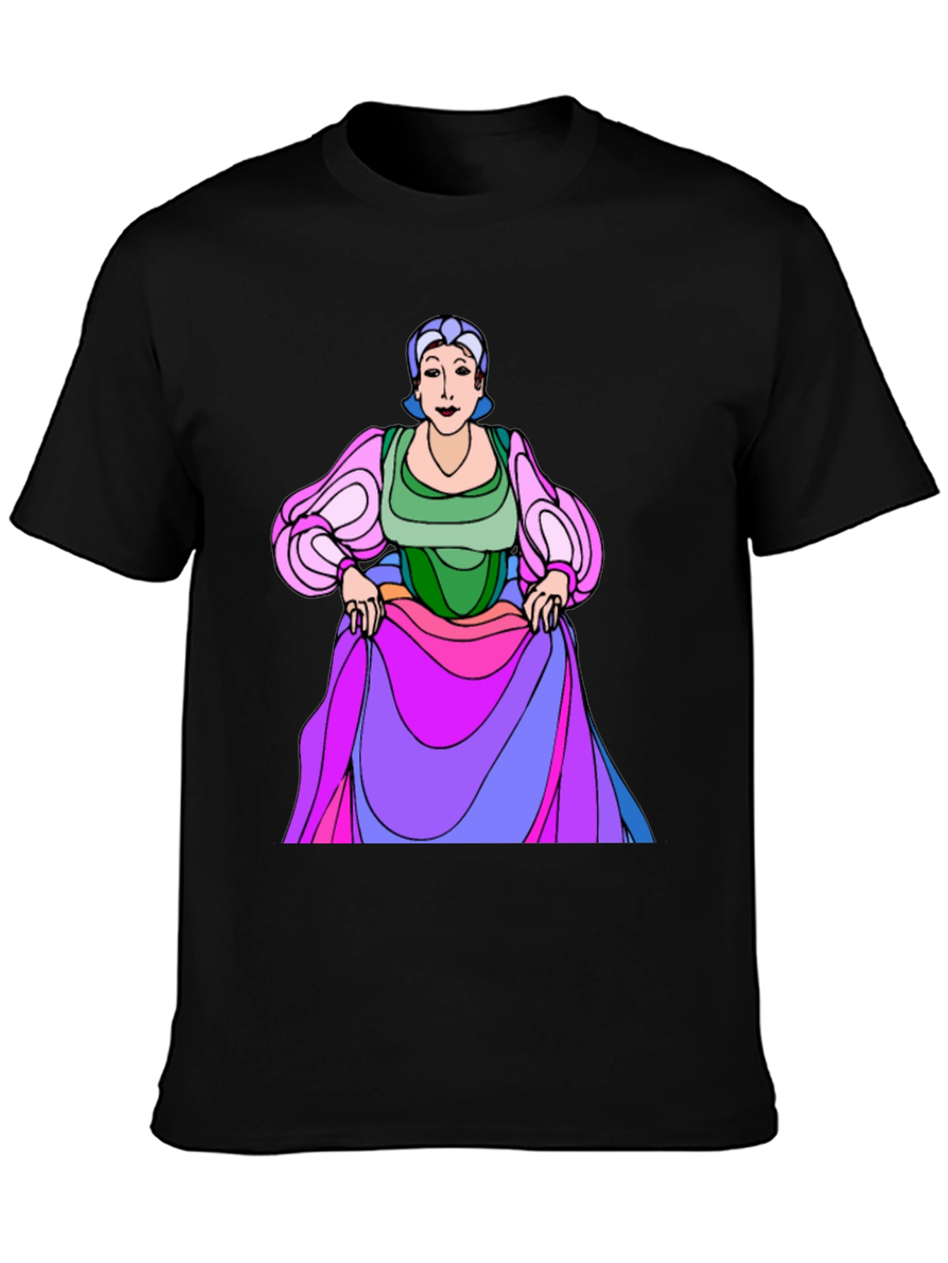 Cartoon Character Graphic Print T-Shirt