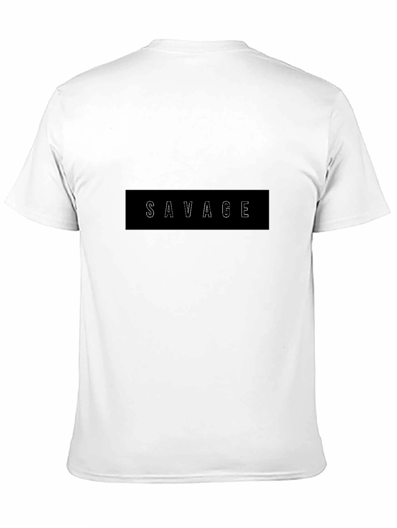 Savage Graphic Print Black T-Shirt for Men