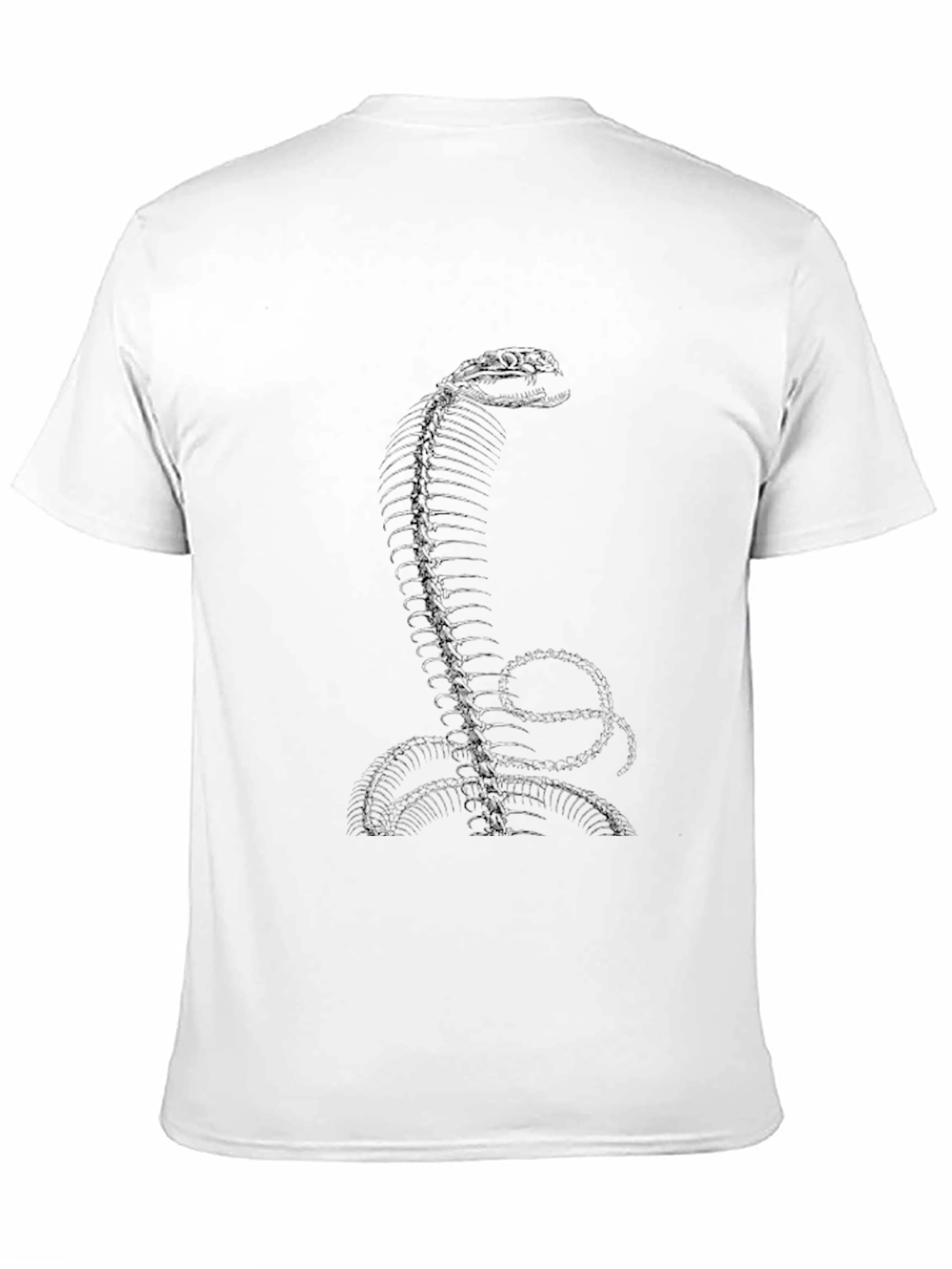 Cobra Snake Spine Graphic Tee - Black