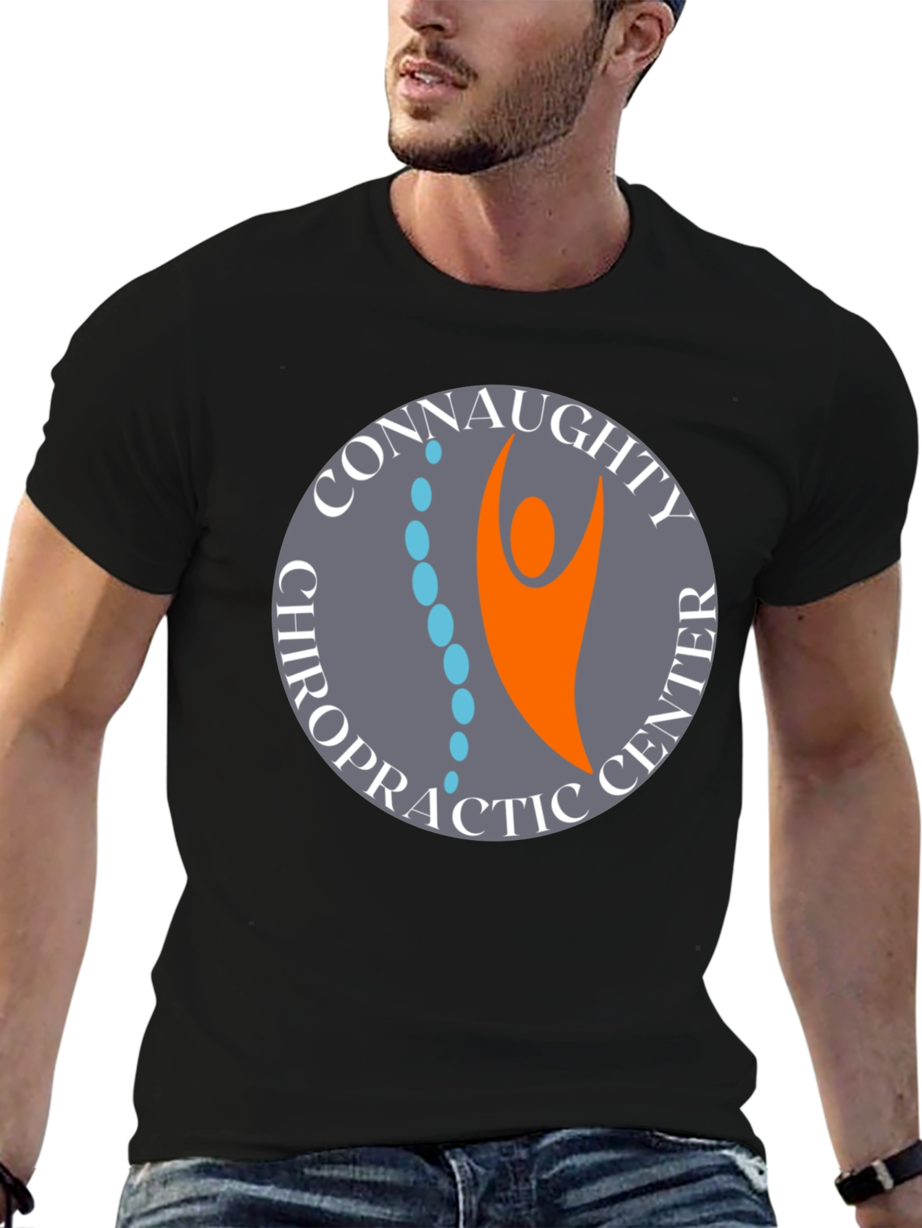 Connaughty Chiropractic Center Black T-Shirt