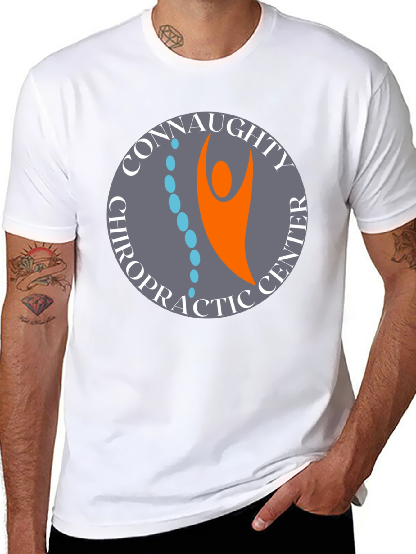 Connaughty Chiropractic Center Black T-Shirt