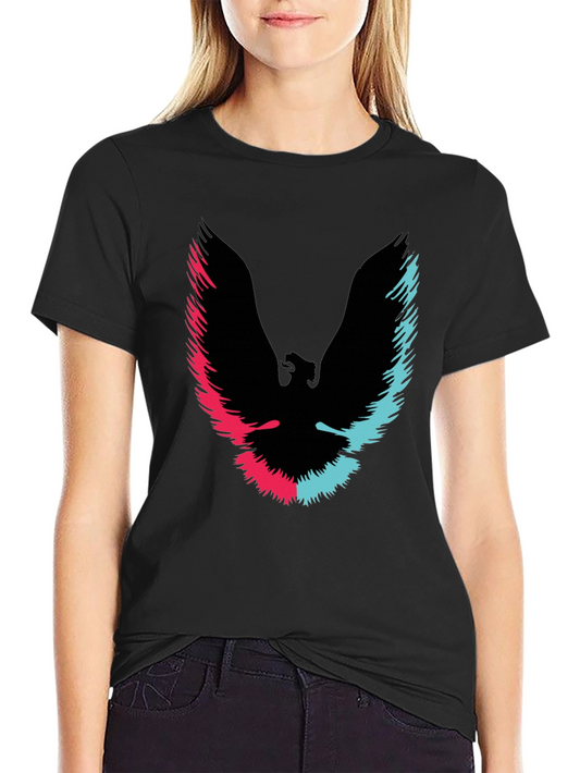 Retro Phoenix Graphic T-Shirt - Black