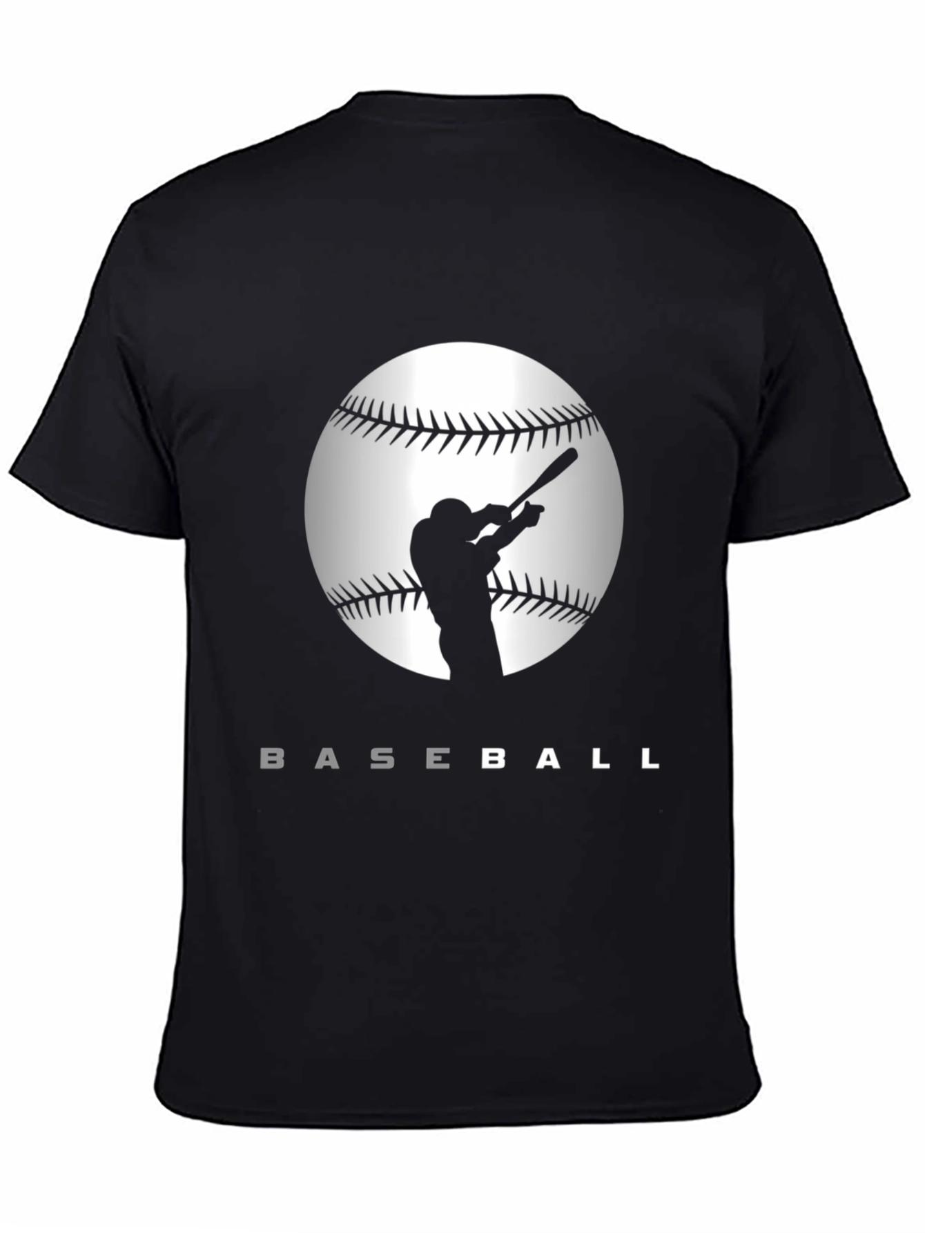 Baseball Silhouette Graphic T-Shirt