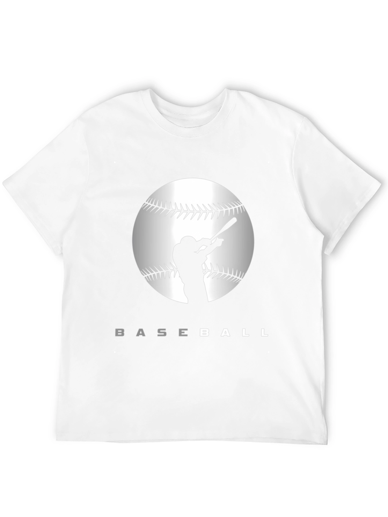 Baseball Silhouette Graphic T-Shirt