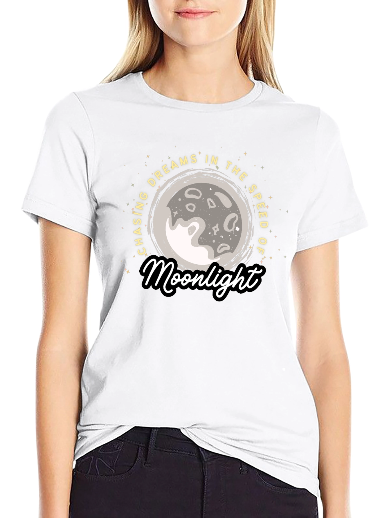 Moonlight Dreams Graphic Tee - Stylish Comfort