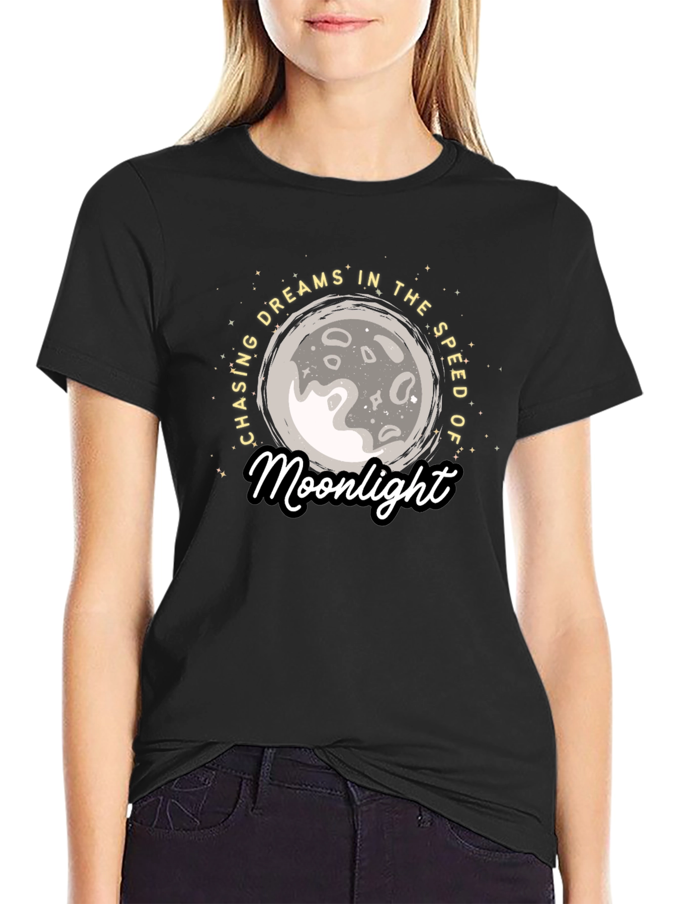 Moonlight Dreams Graphic Tee - Stylish Comfort