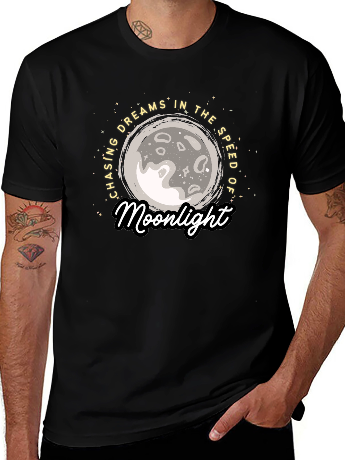 Moonlight Dreams Graphic Tee - Stylish Comfort