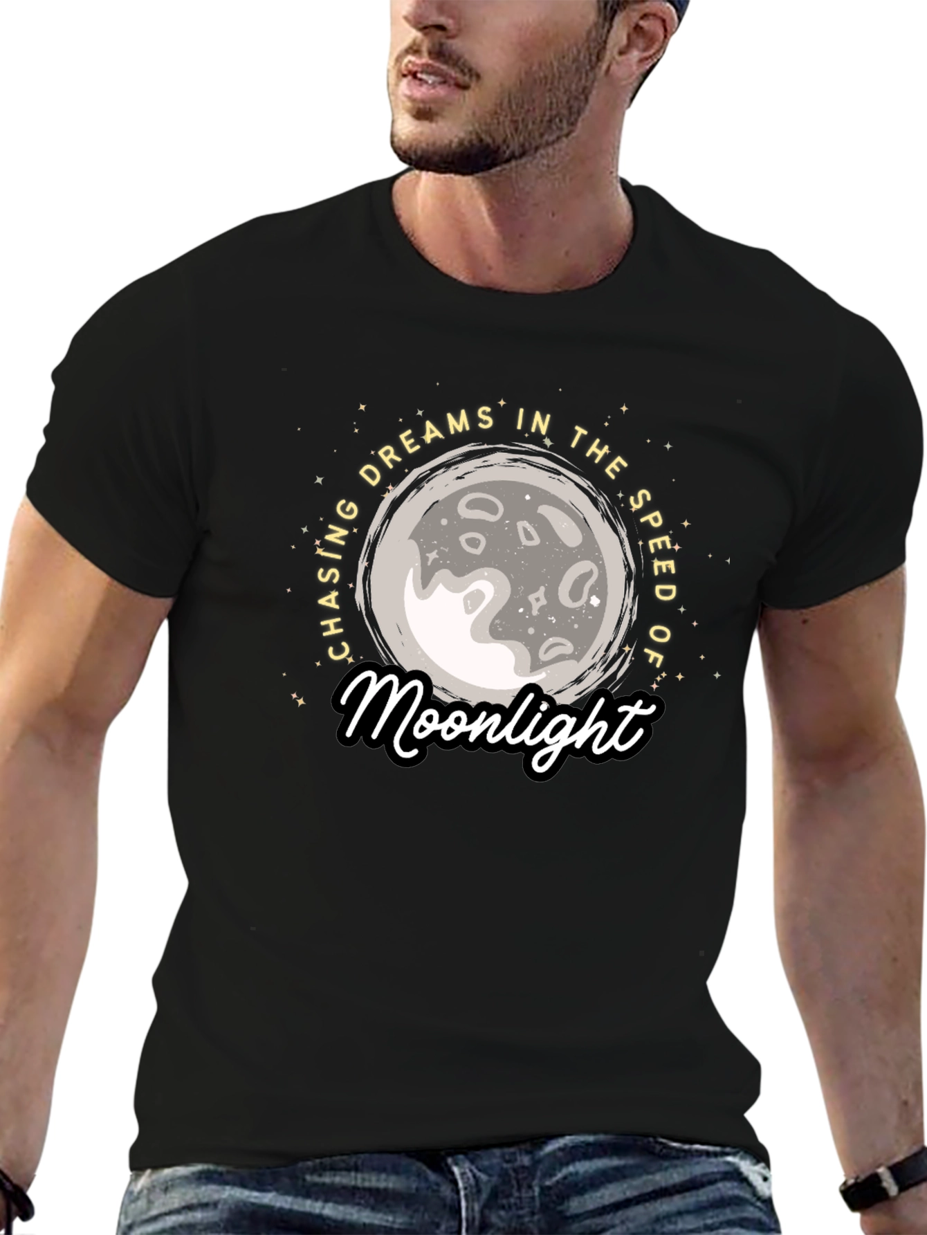 Moonlight Dreams Graphic Tee - Stylish Comfort
