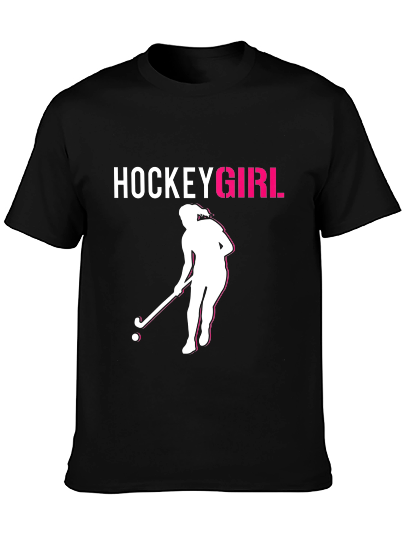 Hockey Girl Graphic Tee - Sporty & Stylish