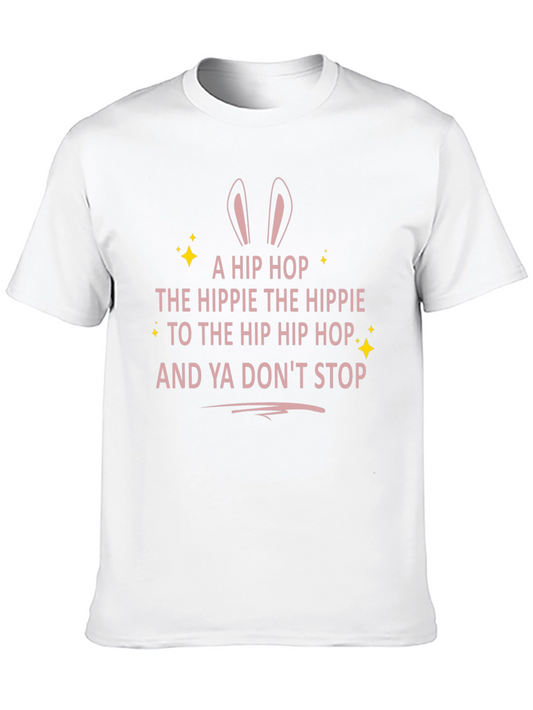 Hip Hop Easter Bunny Graphic T-Shirt
