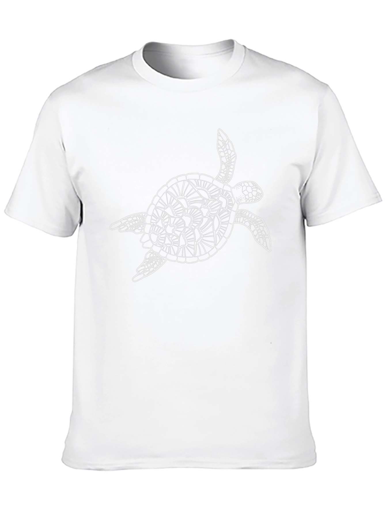 Sea Turtle Graphic Tee - Black Cotton Blend