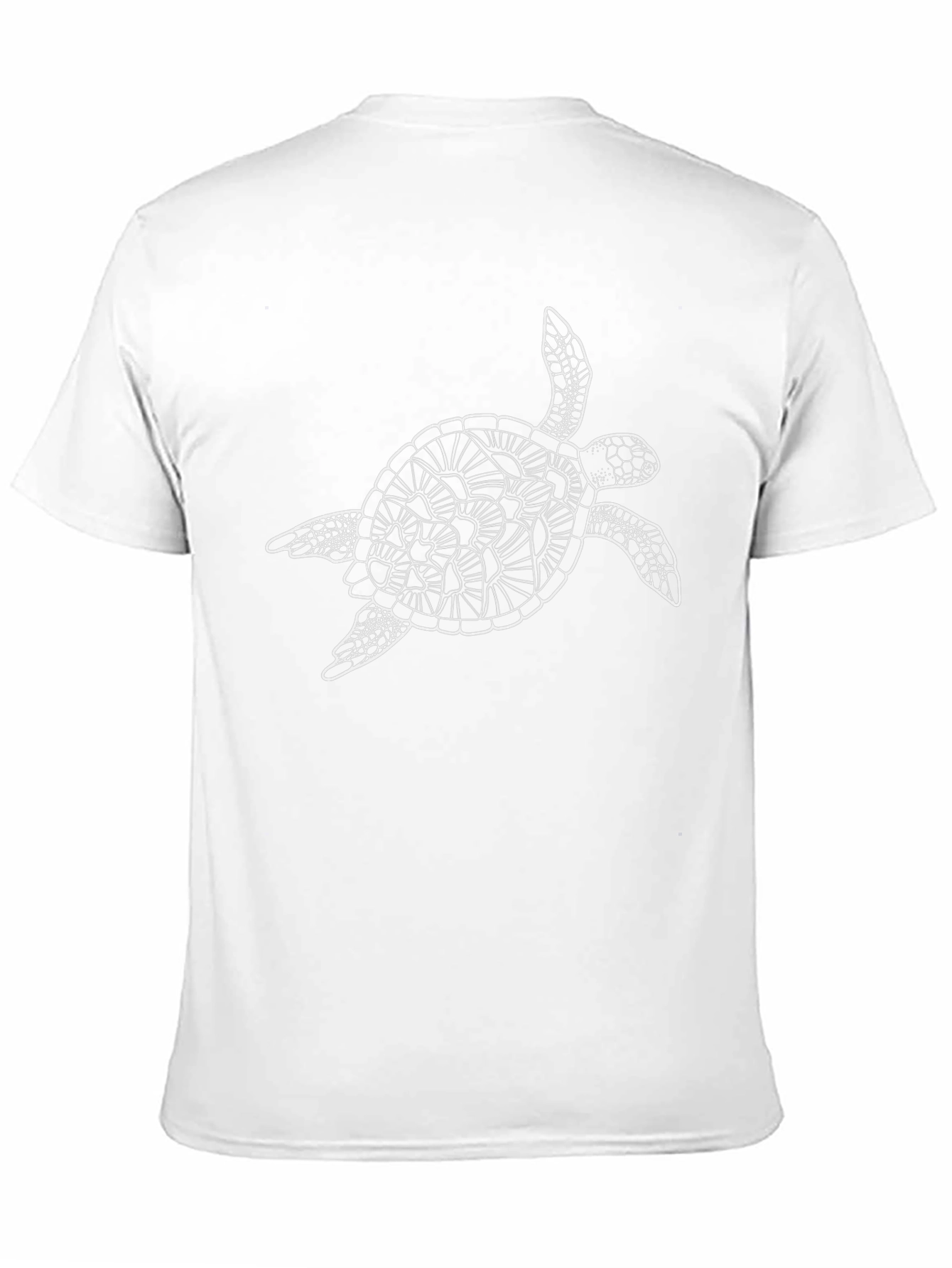 Sea Turtle Graphic Tee - Black Cotton Blend
