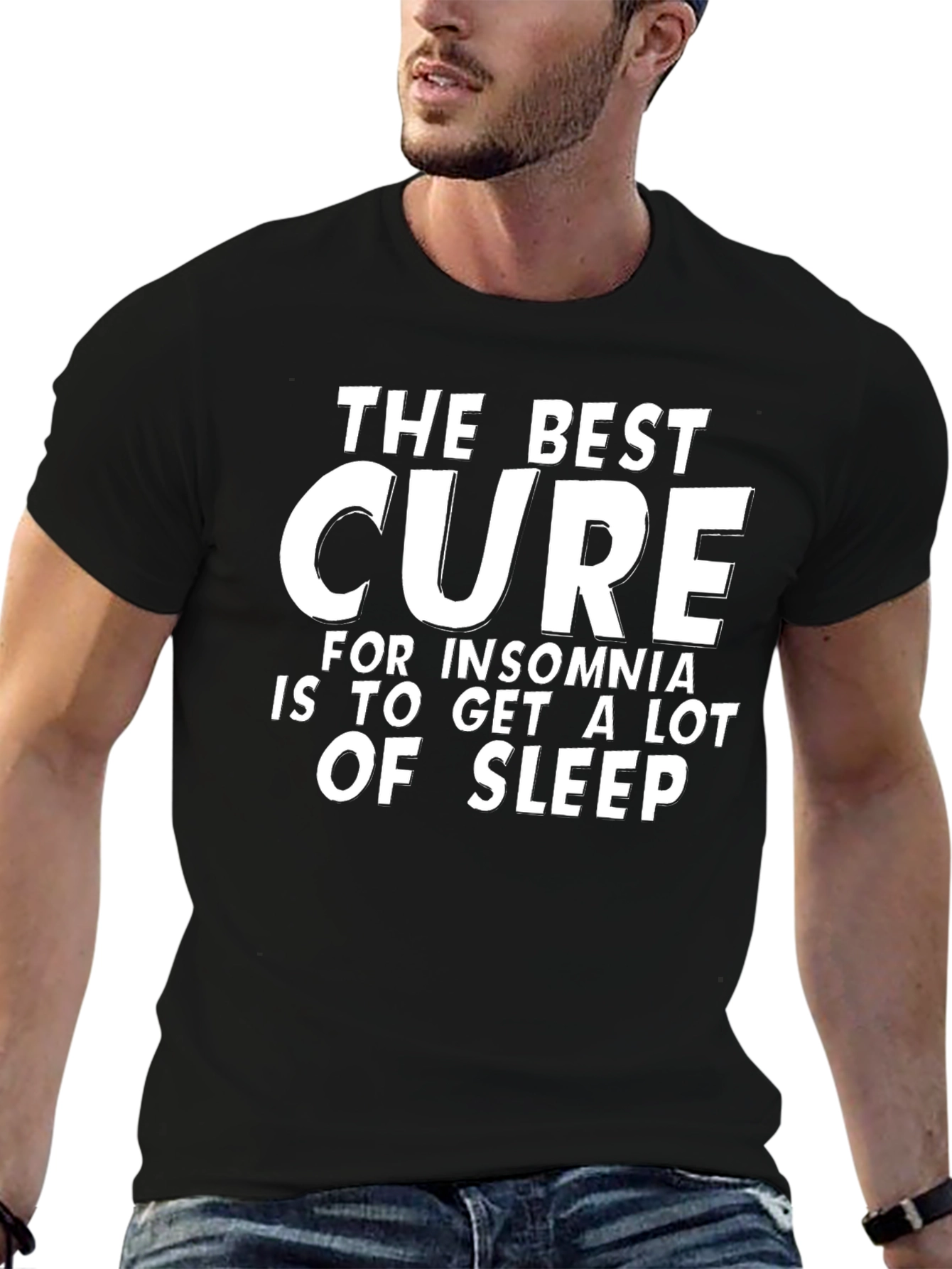 Funny Insomnia Cure T-Shirt - Get More Sleep!