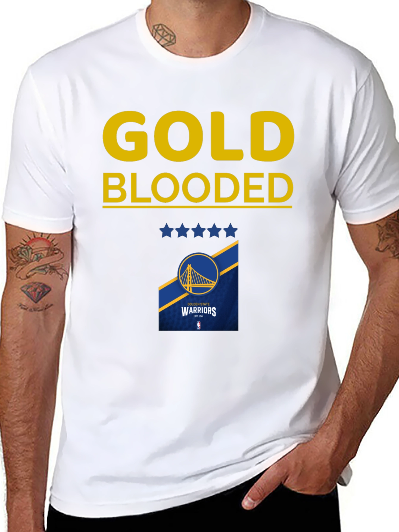 Golden State Warriors Gold Blooded T-Shirt