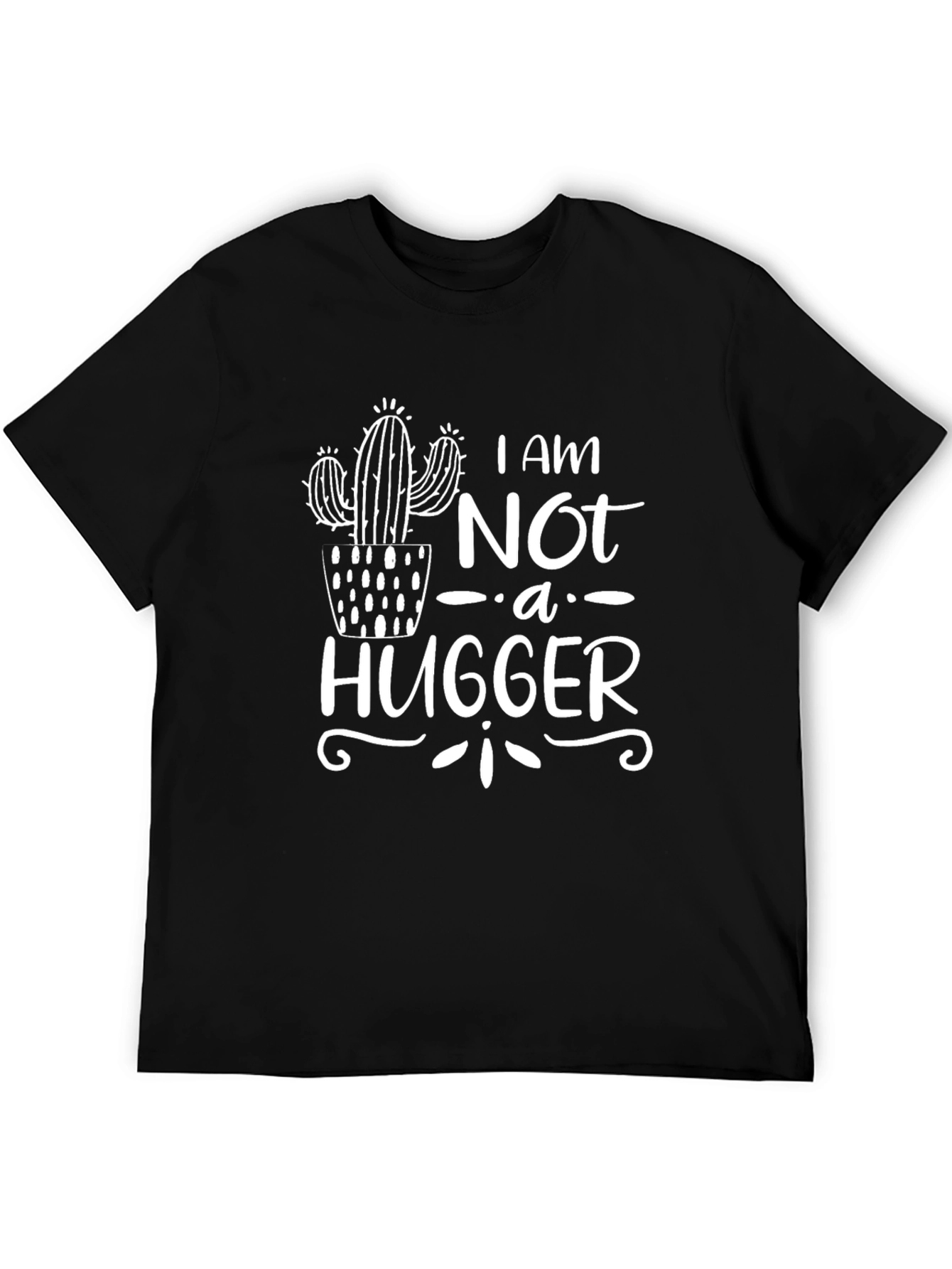 I Am Not A Hugger Cactus Graphic T-Shirt