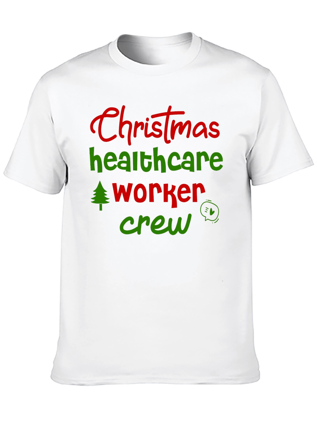Christmas Healthcare Worker Crew T-Shirt