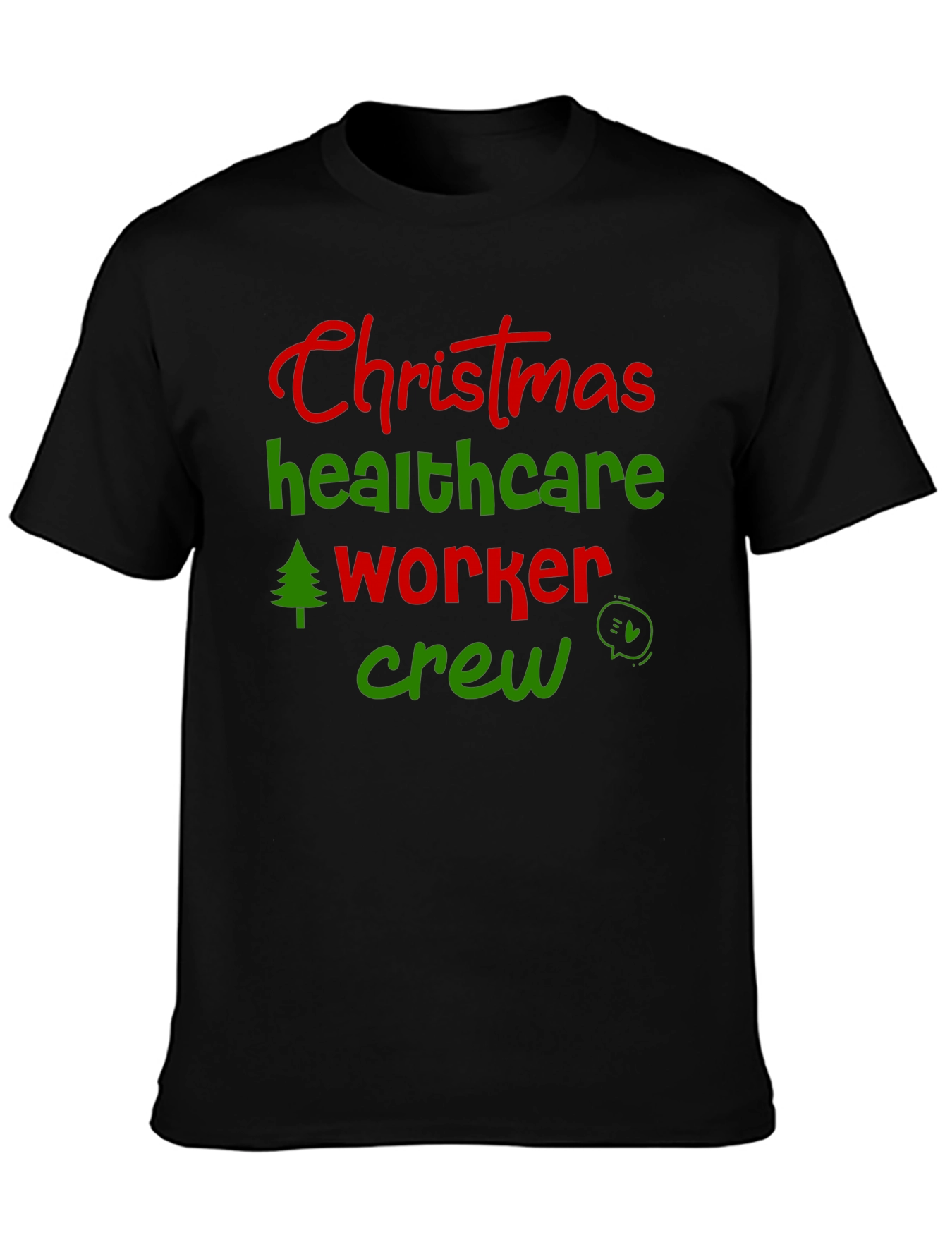 Christmas Healthcare Worker Crew T-Shirt