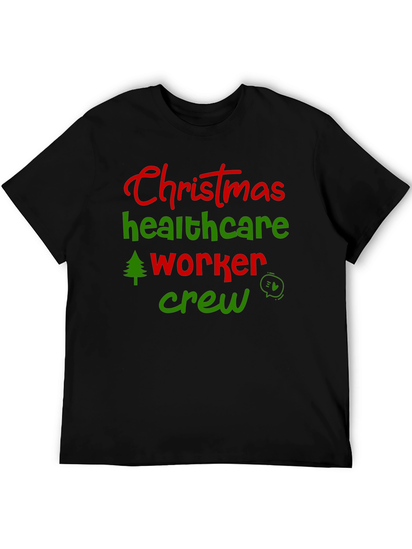Christmas Healthcare Worker Crew T-Shirt
