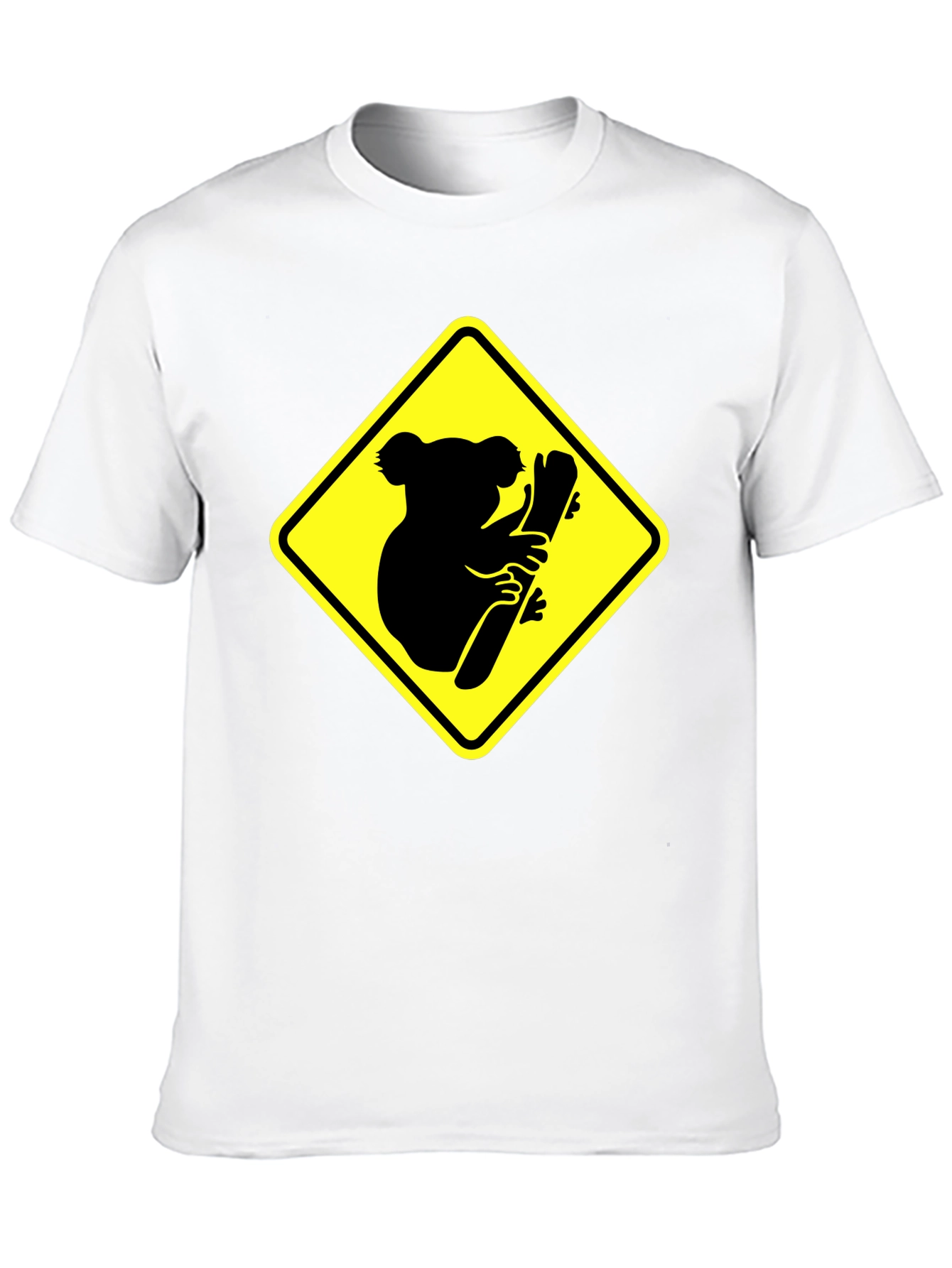 Koala Crossing Black Graphic Tee