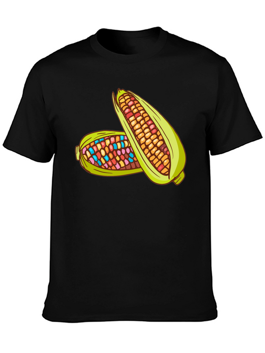 Corn Graphic Tee - Unique Colorful Design