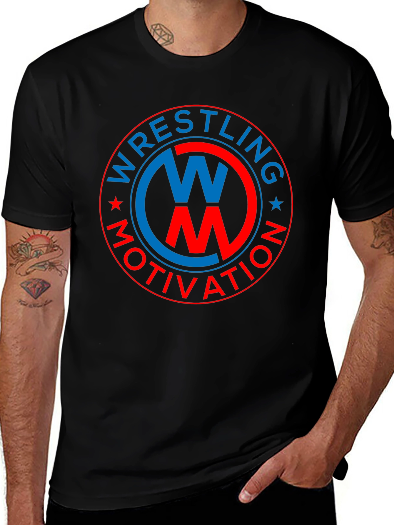 Wrestling Motivation T-Shirt - Black Graphic Tee