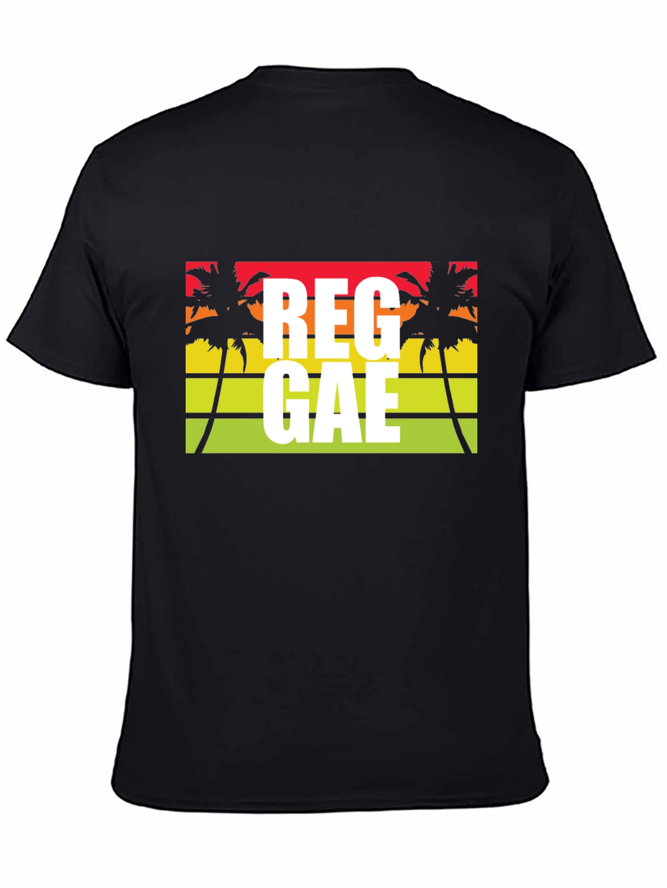 Reggae Palm Tree Graphic T-Shirt