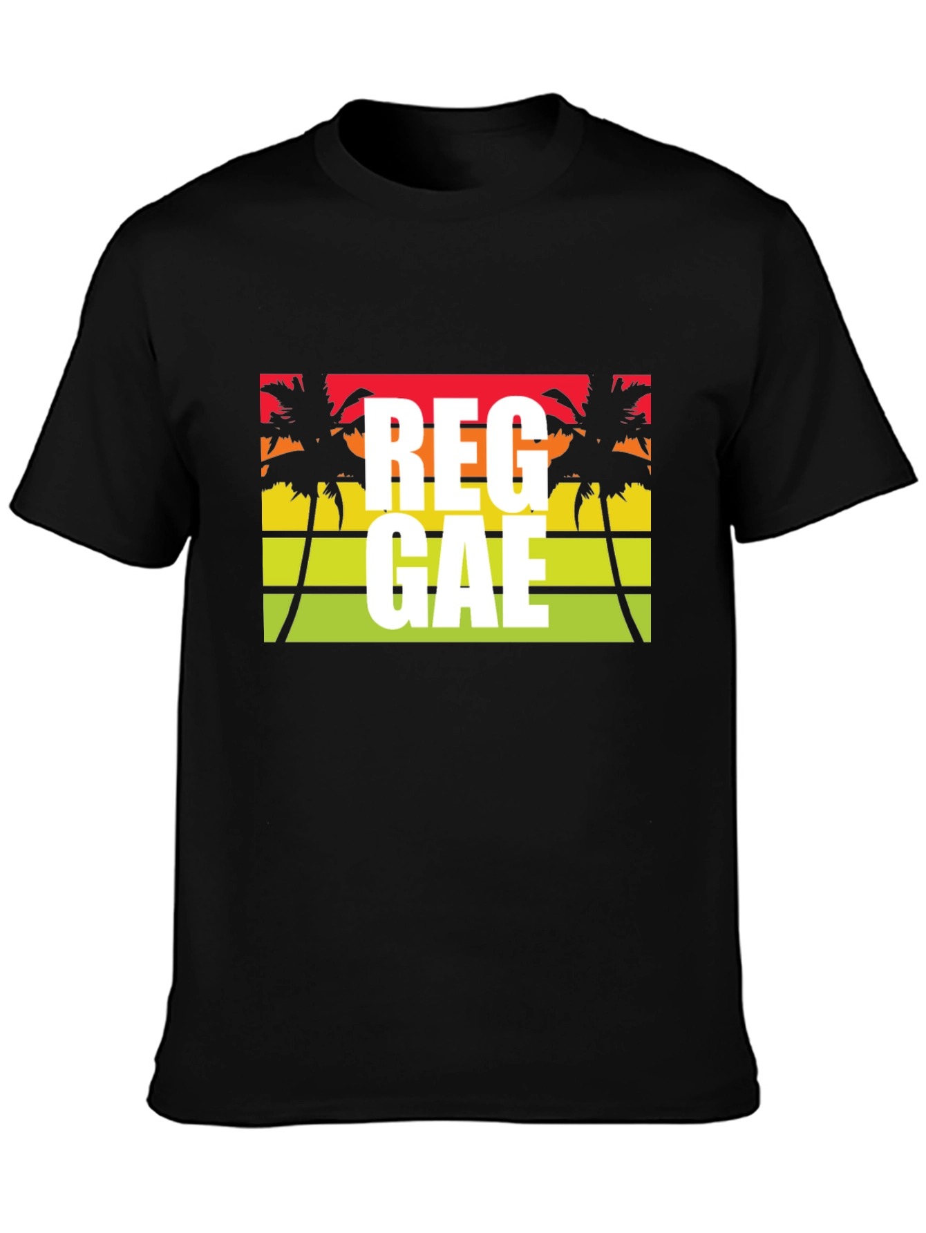 Reggae Palm Tree Graphic T-Shirt