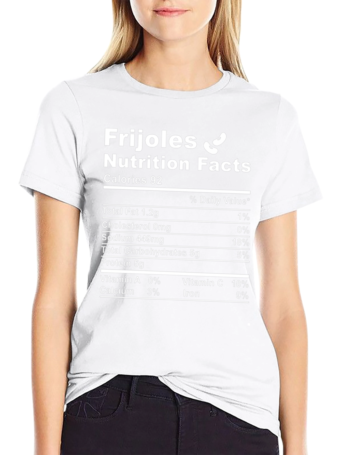 Frijoles Nutrition Facts Graphic Tee