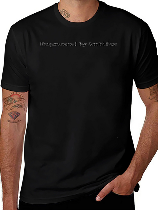 Empowered by Ambition Black Crew Neck T-Shirt
