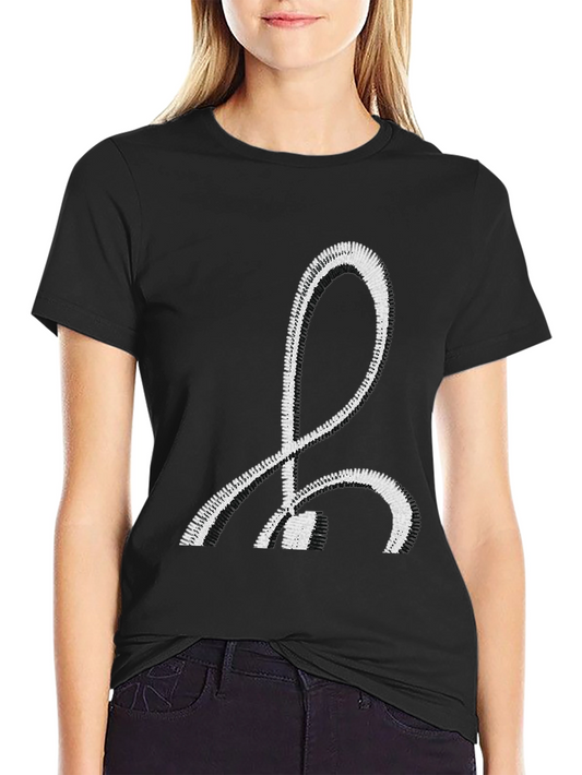 Mens Black T-Shirt with White Basque Lauburu Design