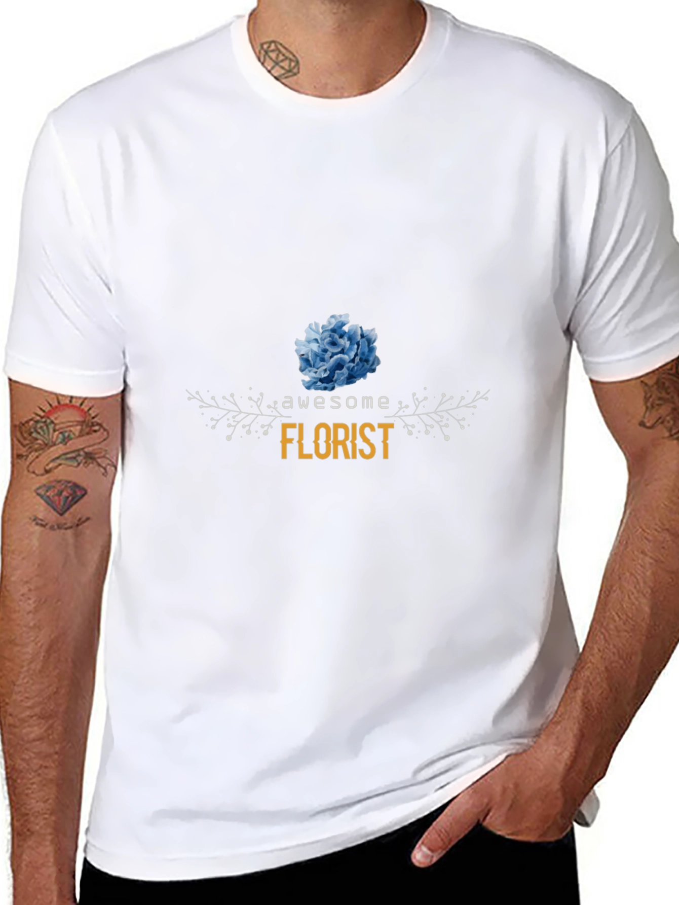 Awesome Florist T-Shirt - Floral Design