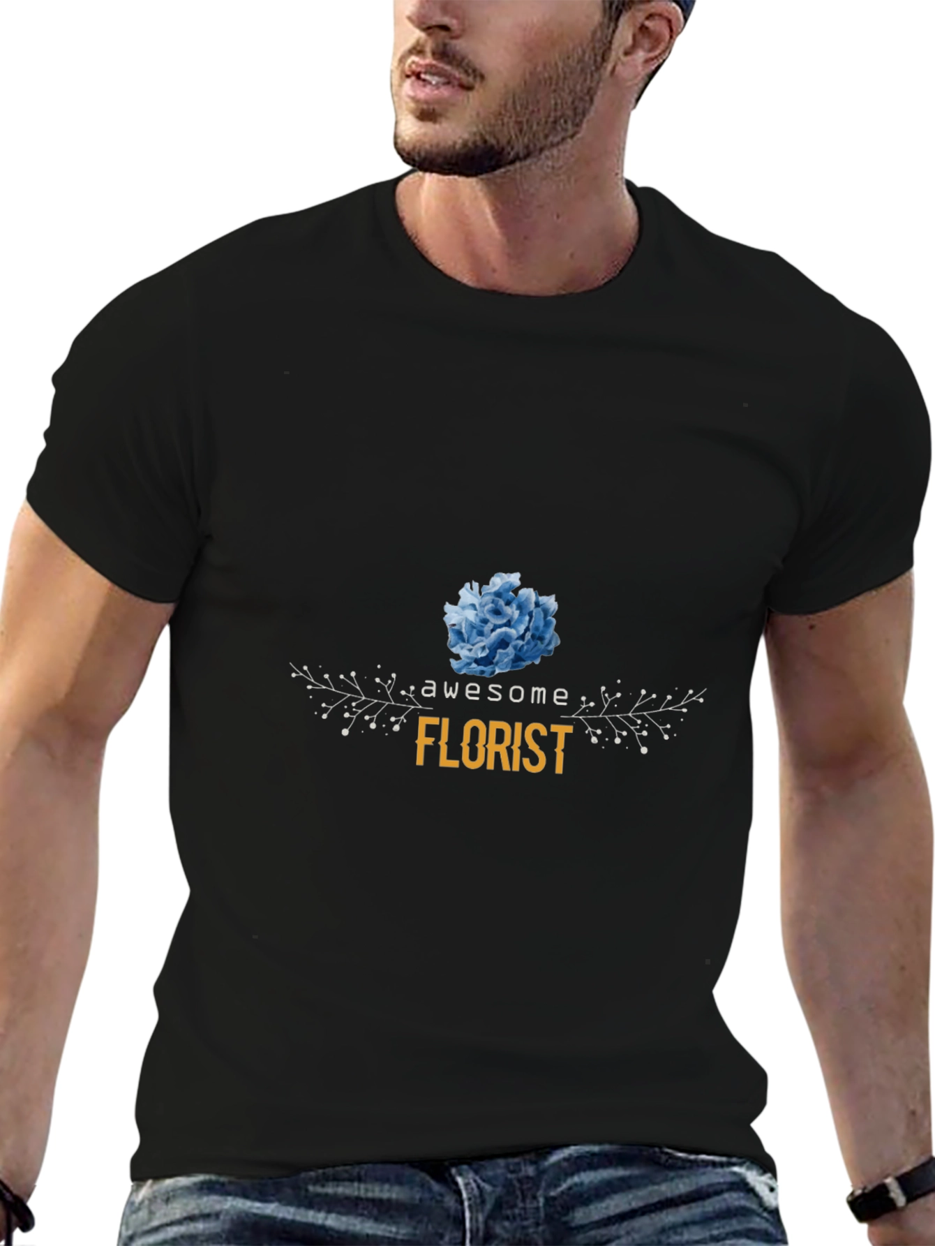 Awesome Florist T-Shirt - Floral Design