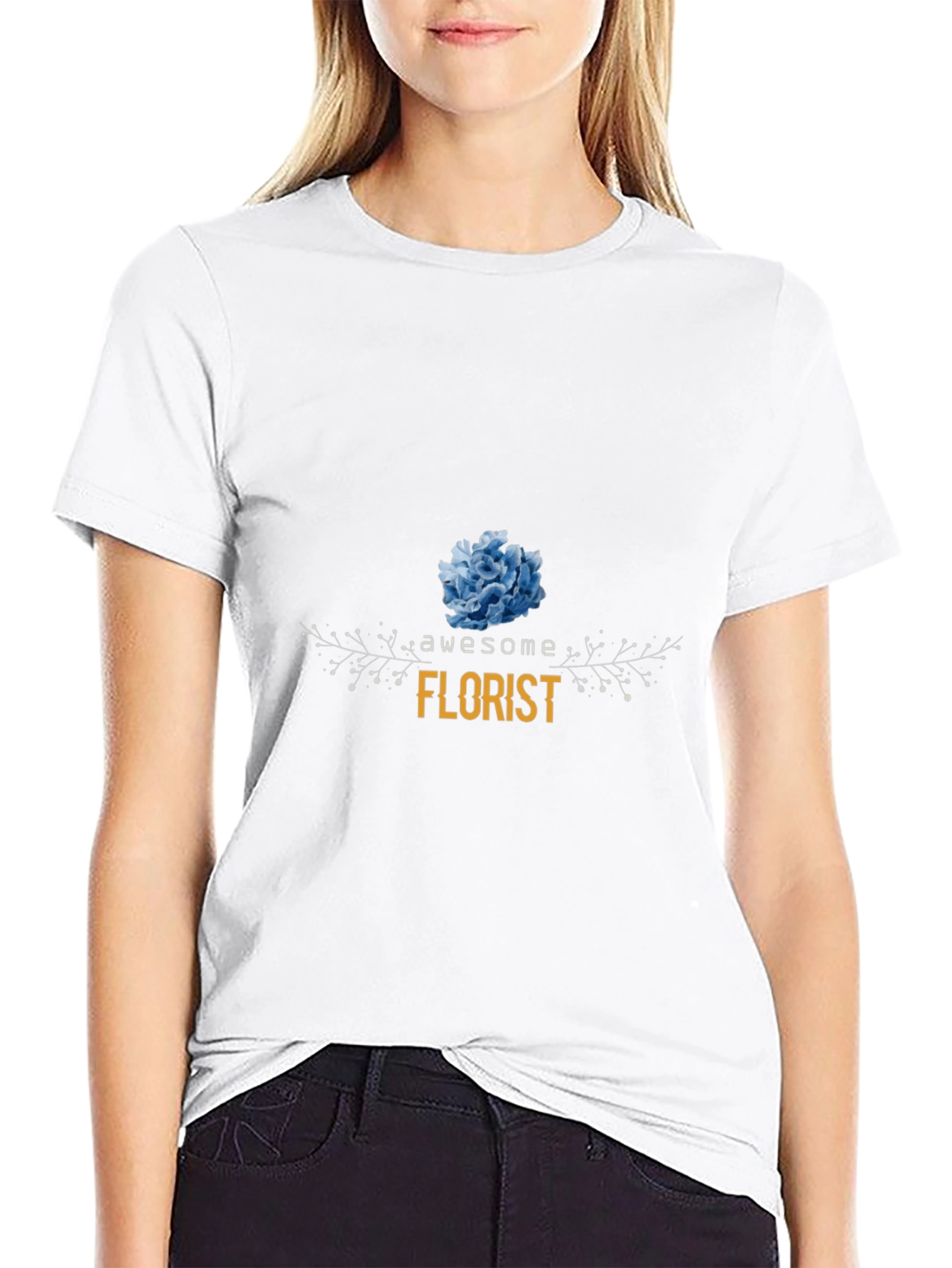 Awesome Florist T-Shirt - Floral Design