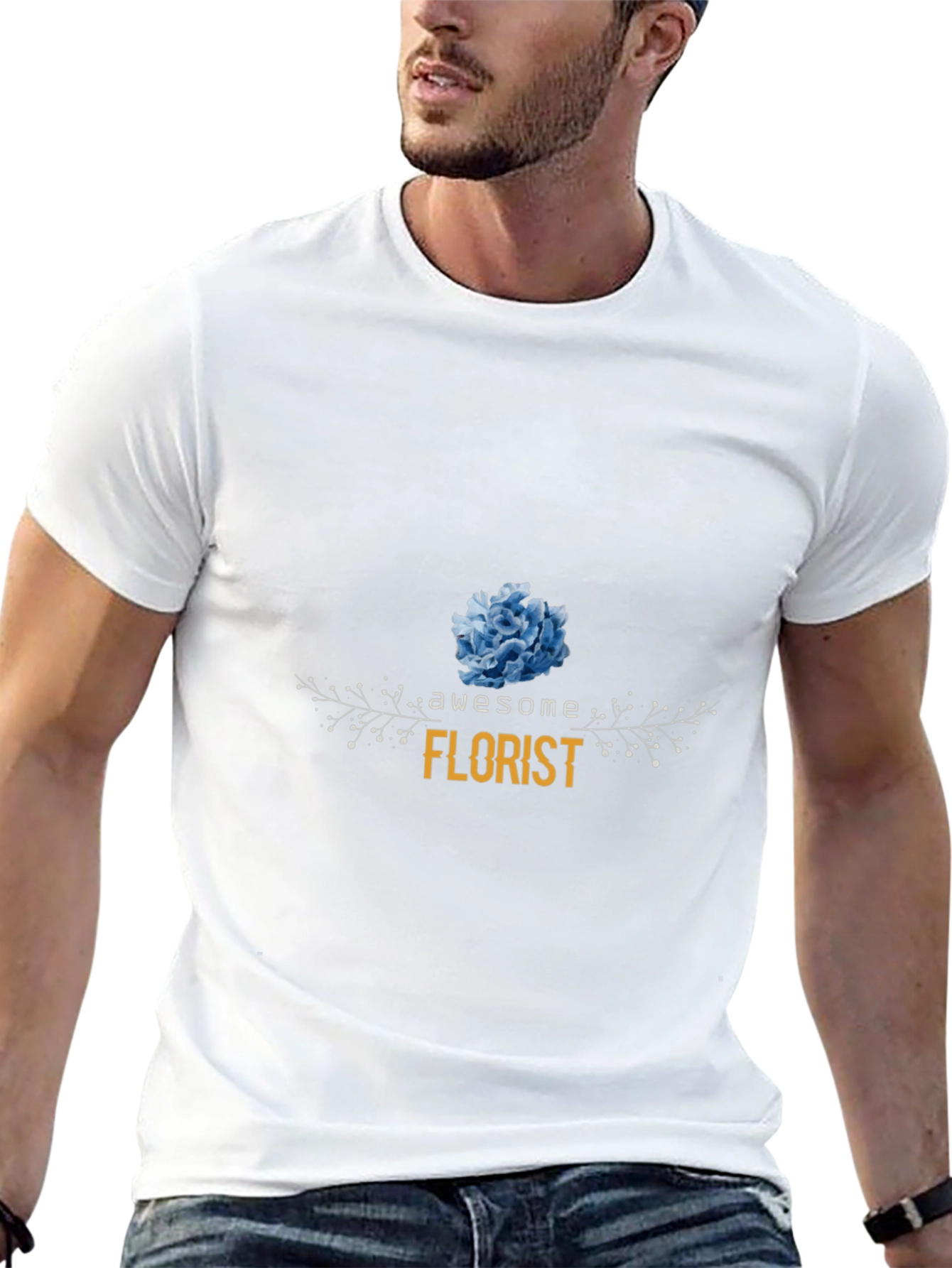 Awesome Florist T-Shirt - Floral Design