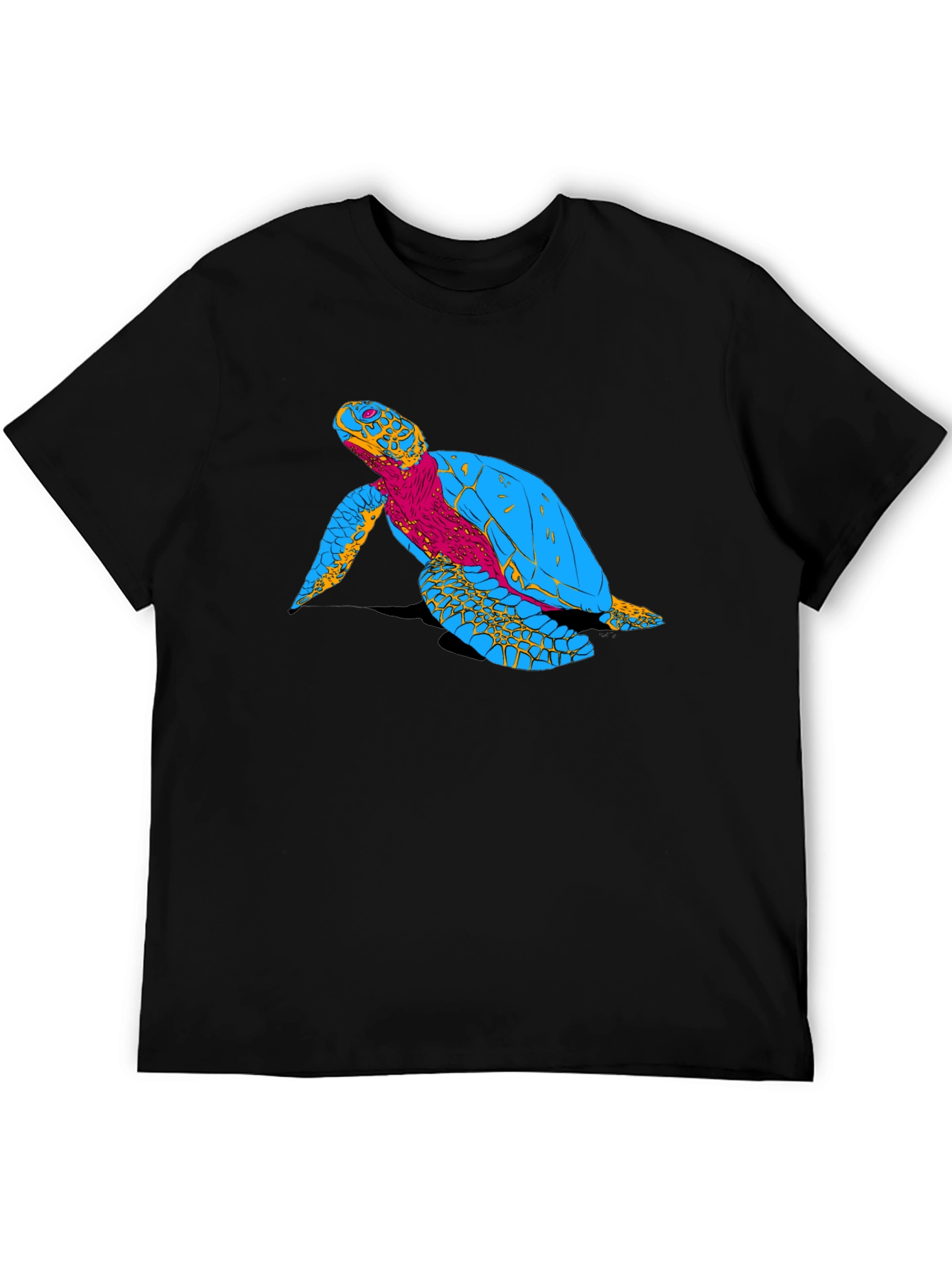 Turtle Graphic Black T-Shirt