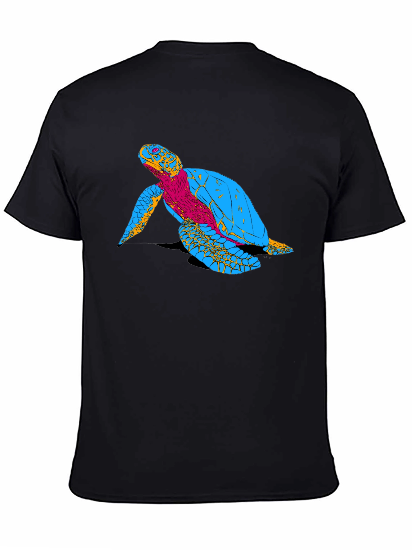 Turtle Graphic Black T-Shirt
