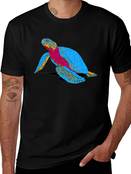 Turtle Graphic Black T-Shirt