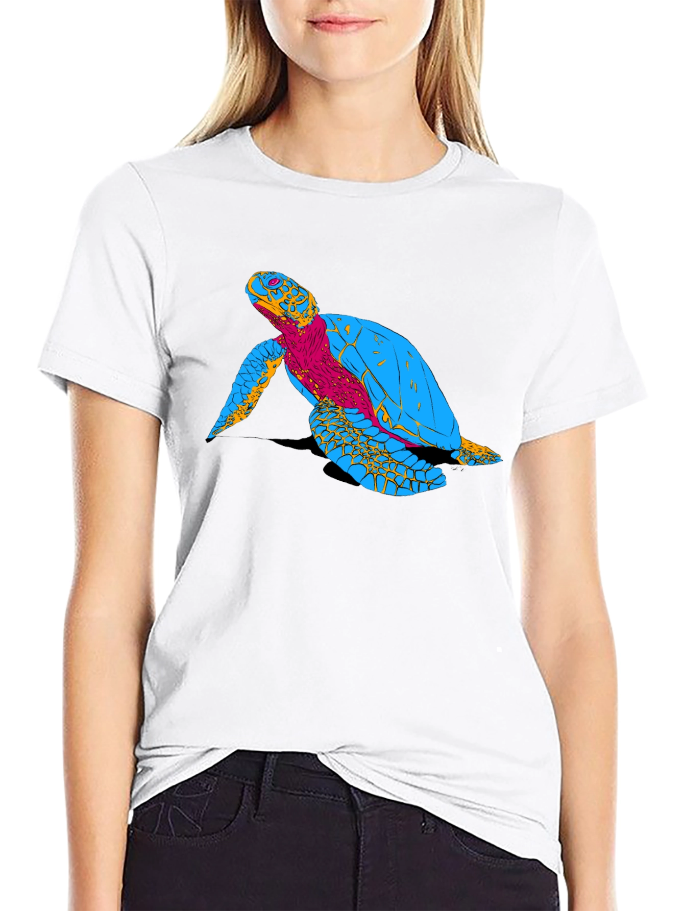 Turtle Graphic Black T-Shirt