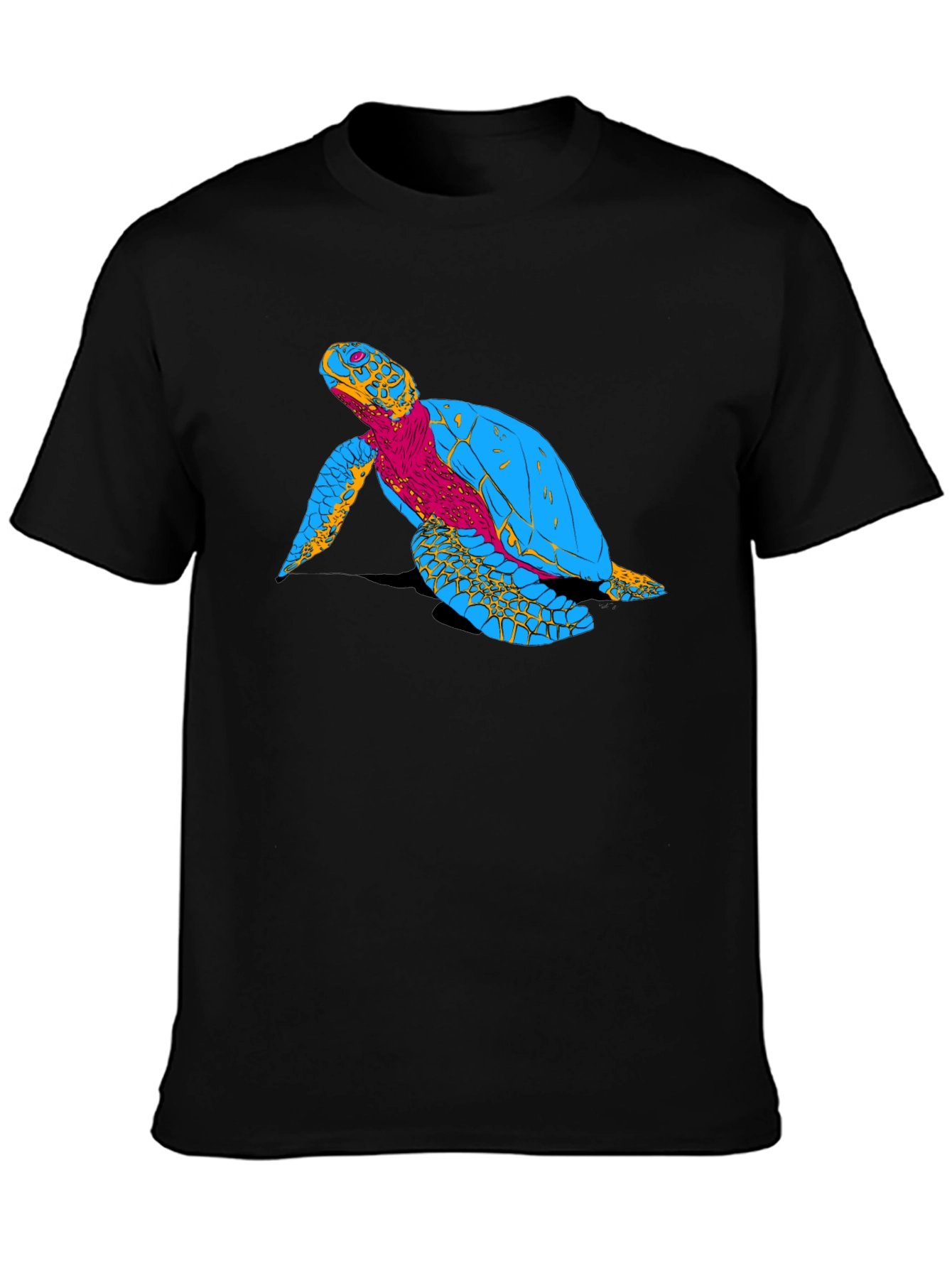 Turtle Graphic Black T-Shirt