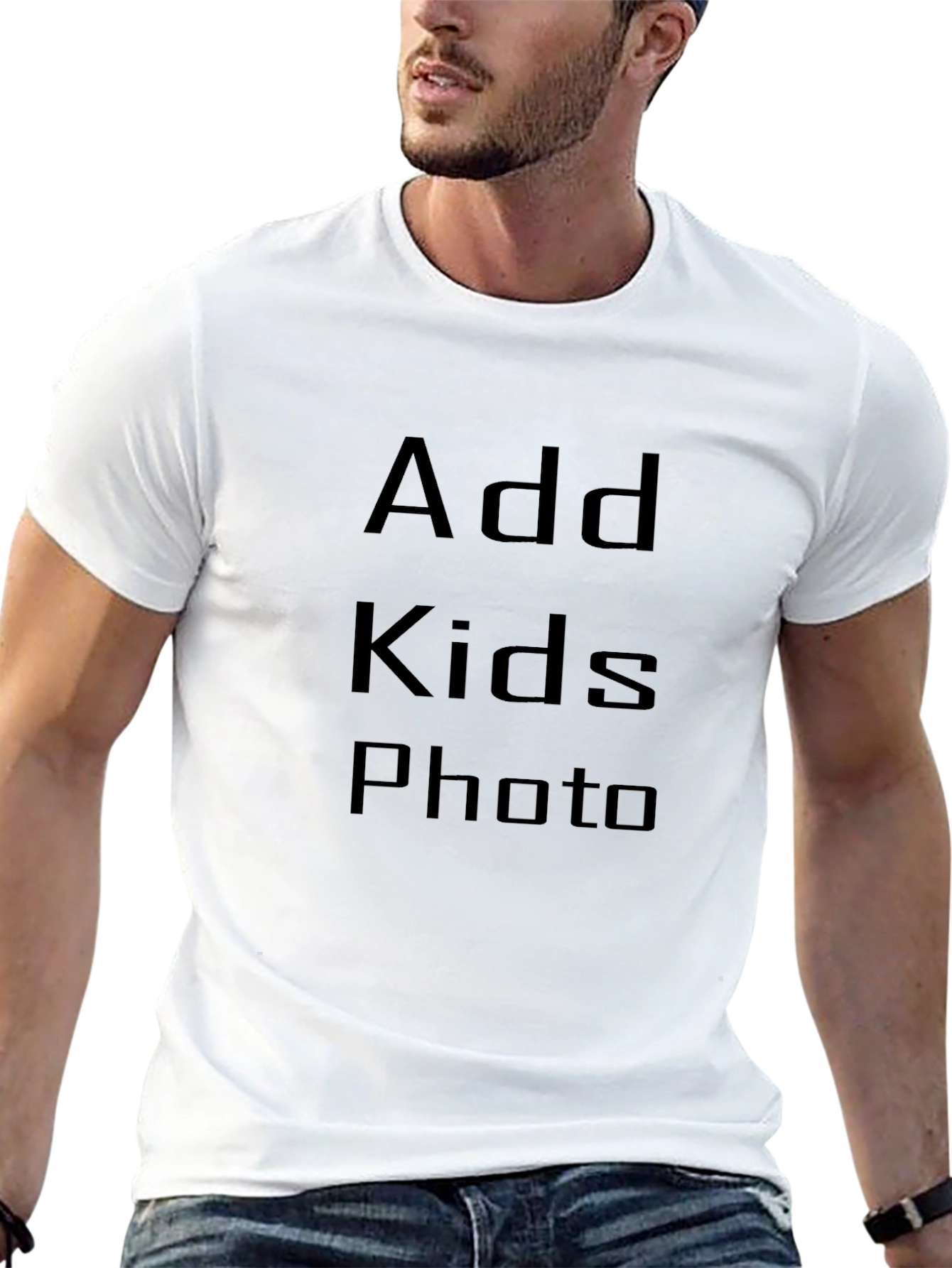 Customizable Black T-Shirt - Add Your Photo