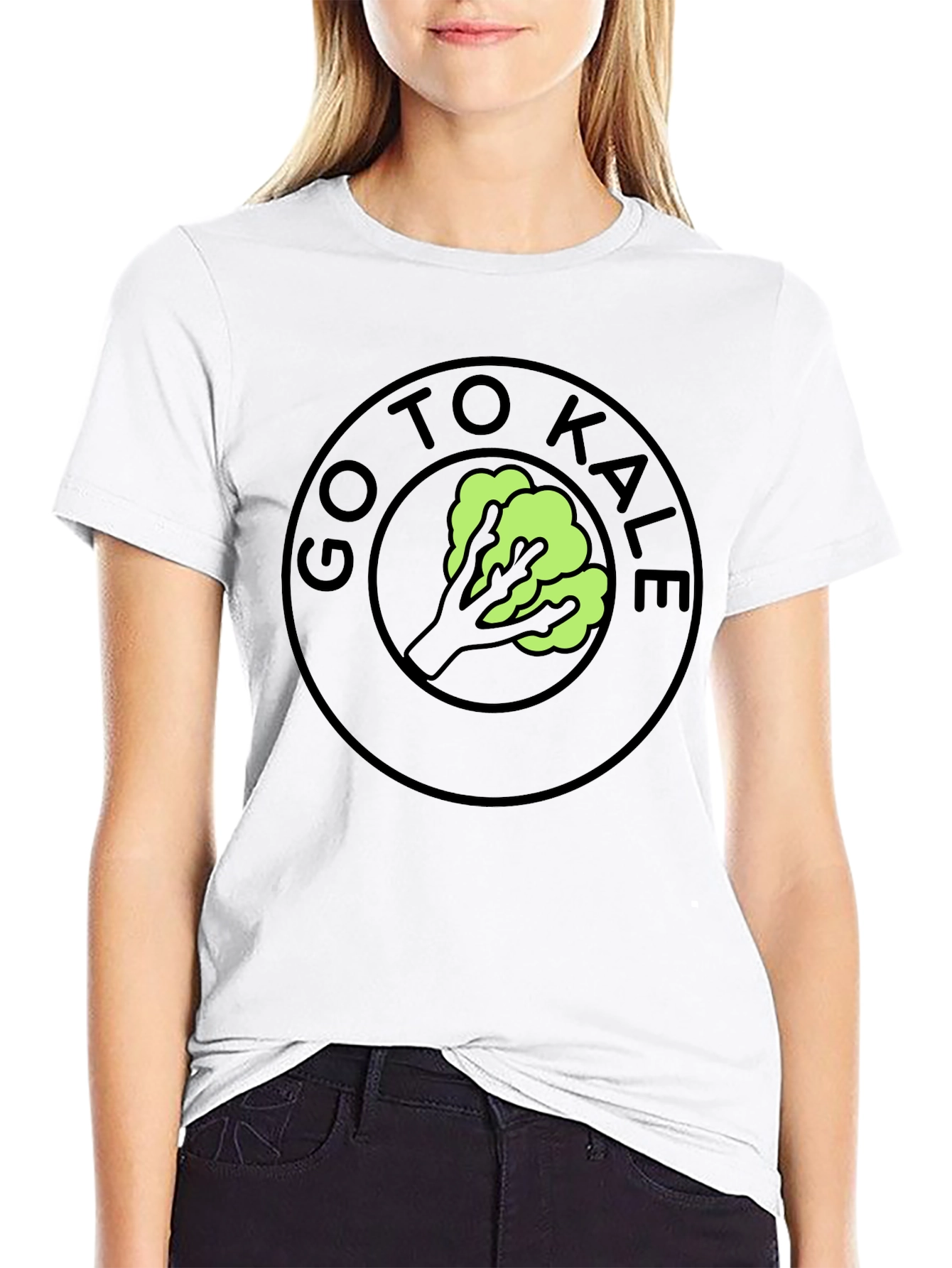 Go To Kale Funny T-Shirt Black